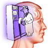 BRAIN AND COMPUTER IMAGE